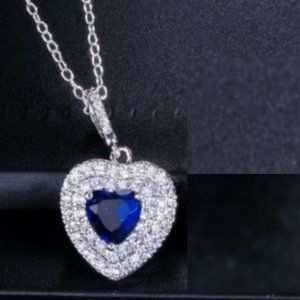 Crystals Blue Necklace